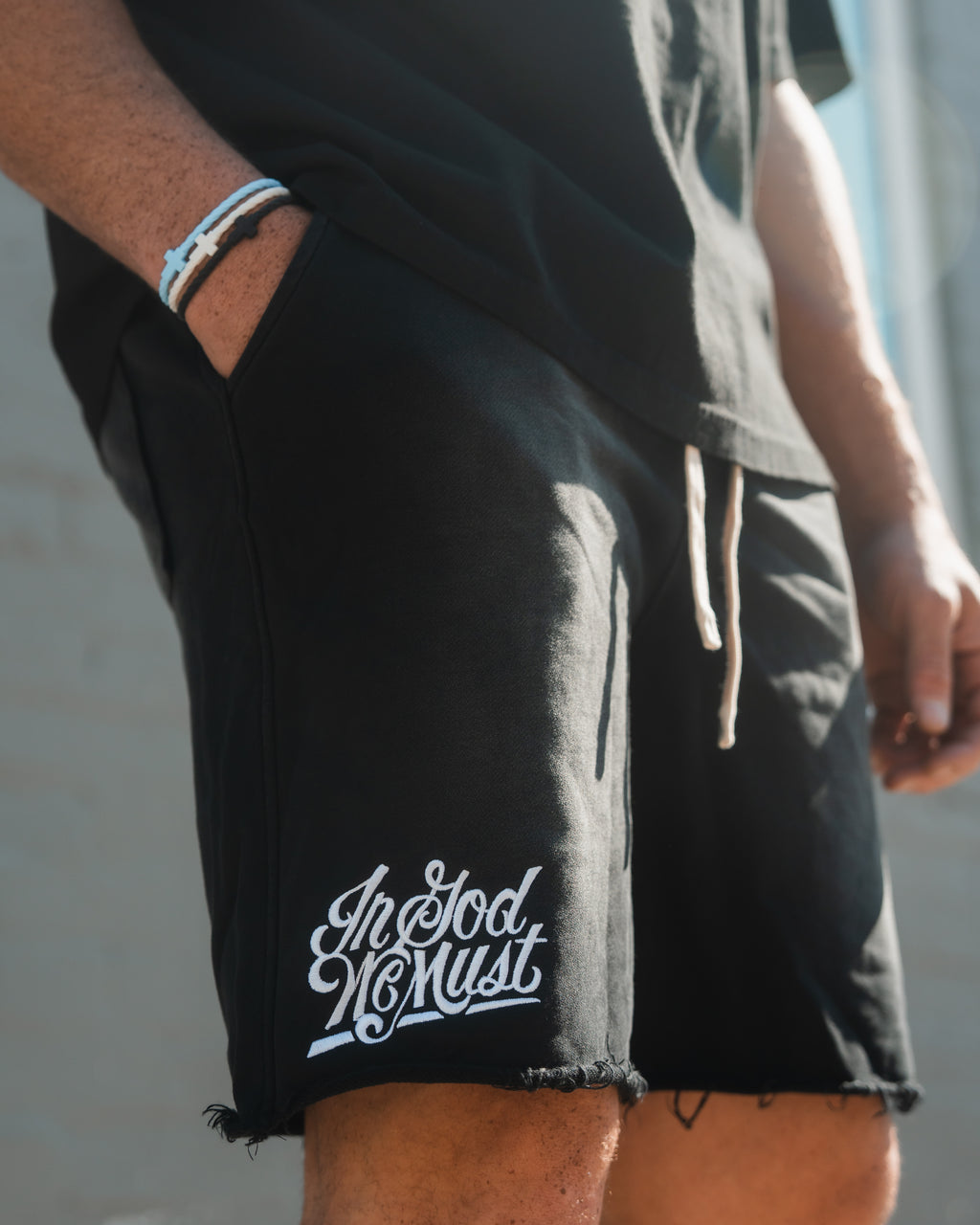 【oan】 Vintage Washing Shorts Vintage Washed Heavyweight Shorts- Black – In God We Must