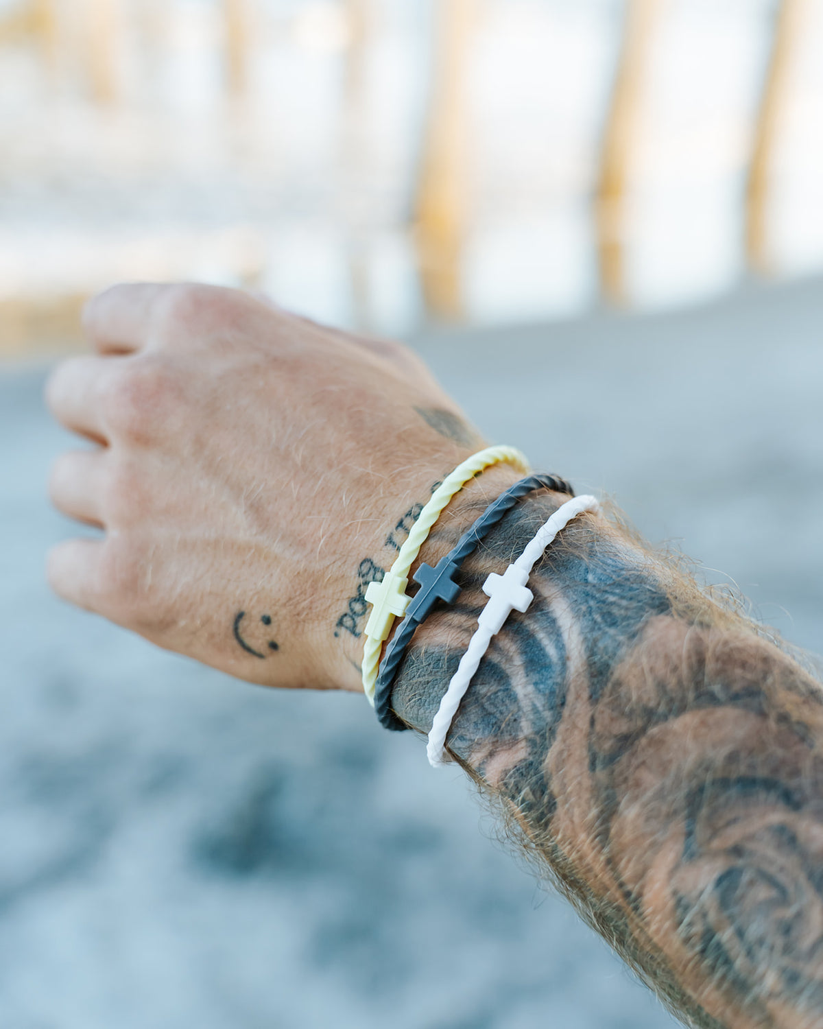 Infinity Cross Bracelets- Coconut – In God We Must