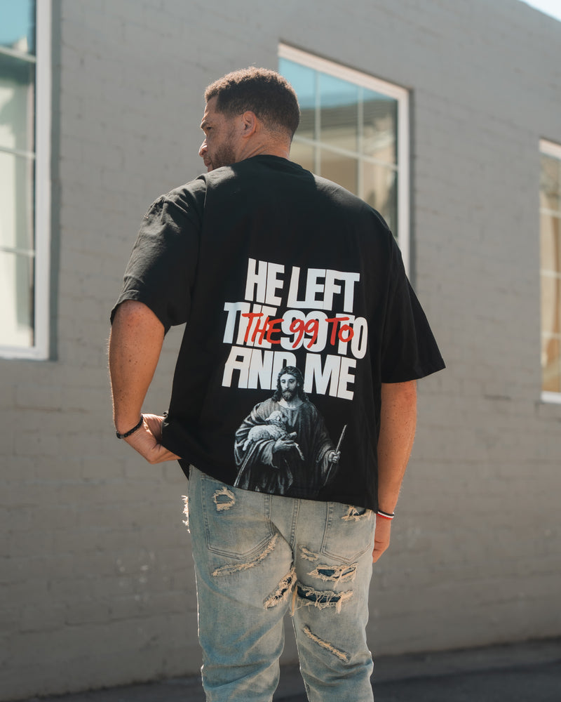 I AM THE 100 Black Tee
