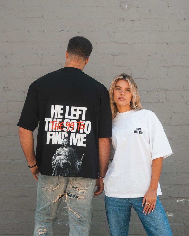 I AM THE 100 Black Tee