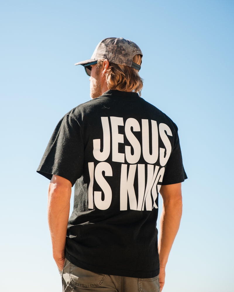 Jesus is King' Black Tee – In God We Must