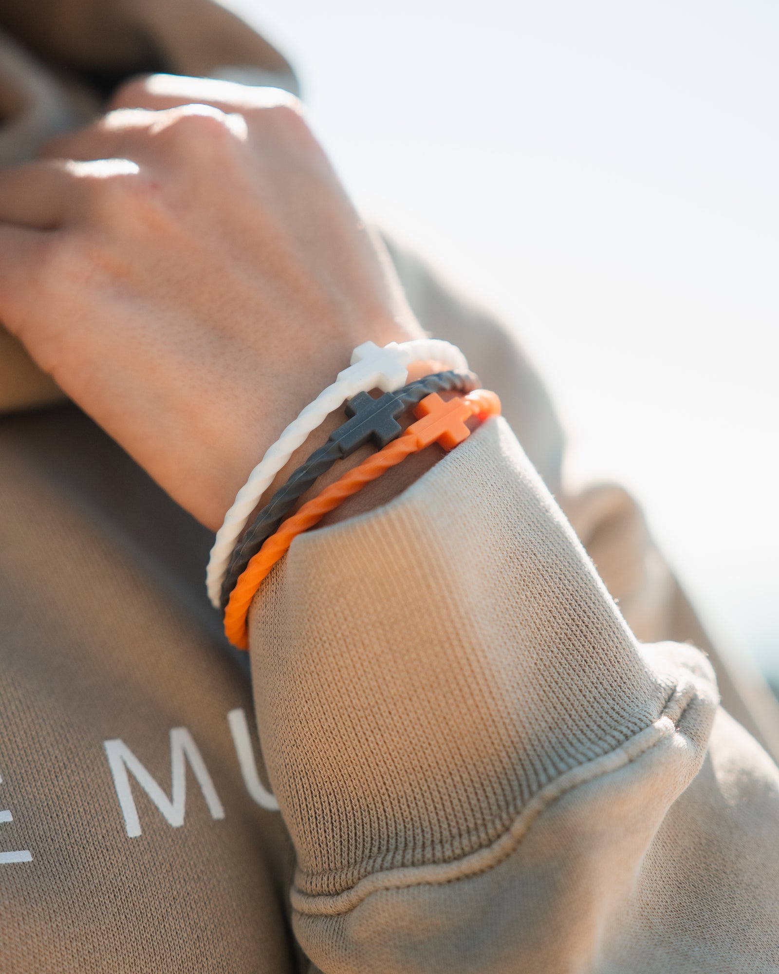 Infinity Cross Bracelets- Ember – In God We Must