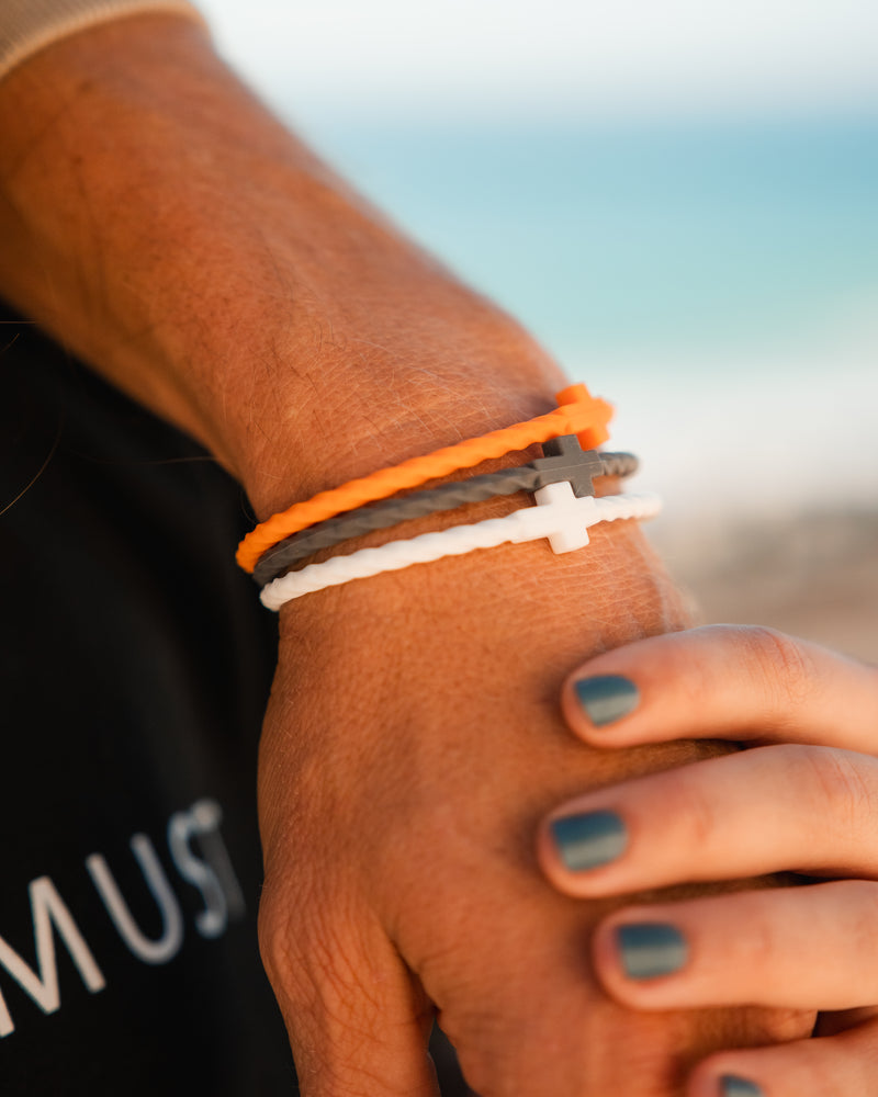 Infinity Cross Bracelets- Ember – In God We Must