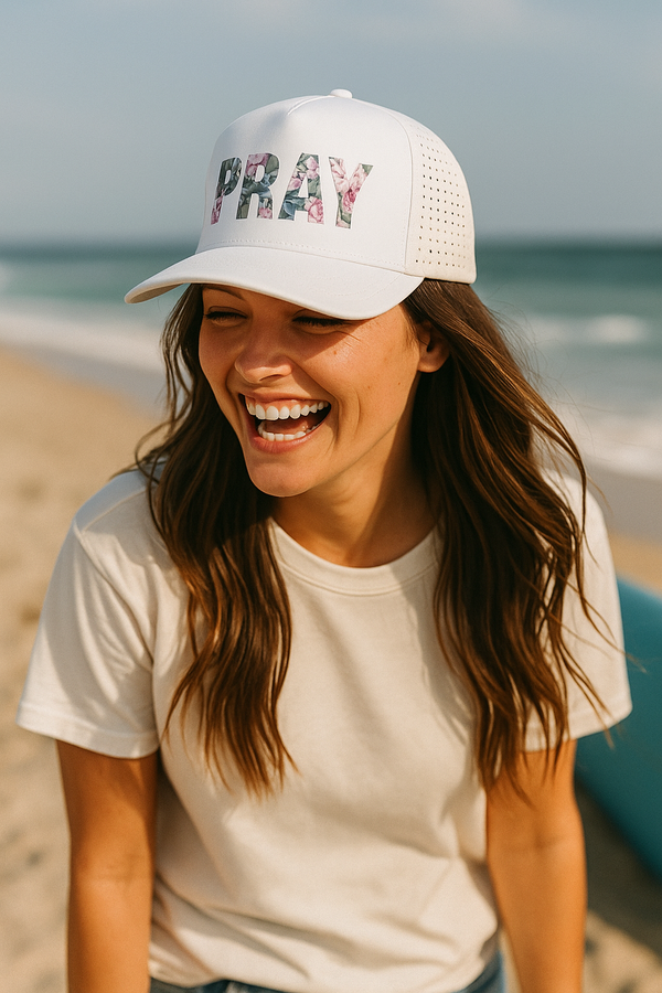 Pray Floral Hat