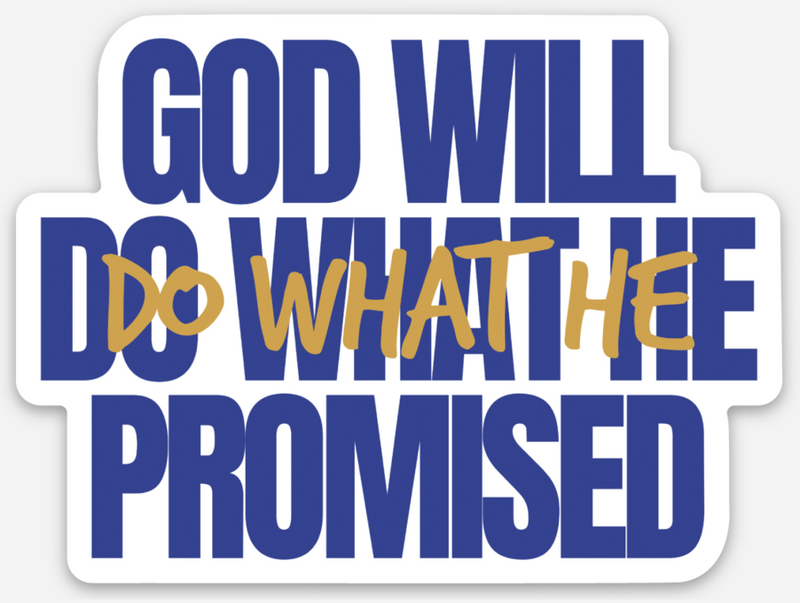 'His Promises' Sticker
