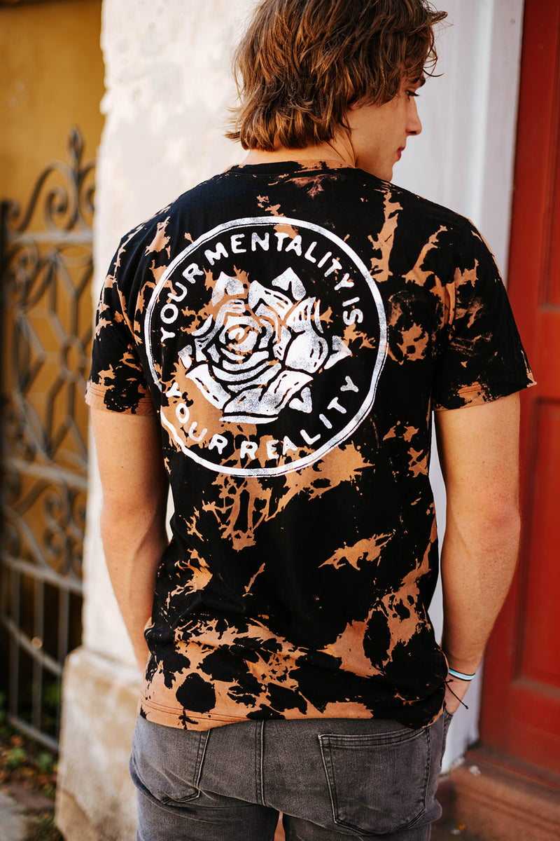 Mentality Tee Bleach Wash