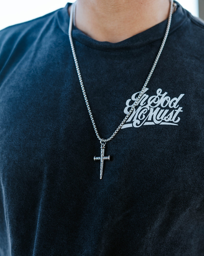 Nail Cross Necklace