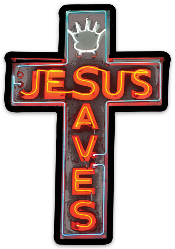 'Jesus Saves' Sticker