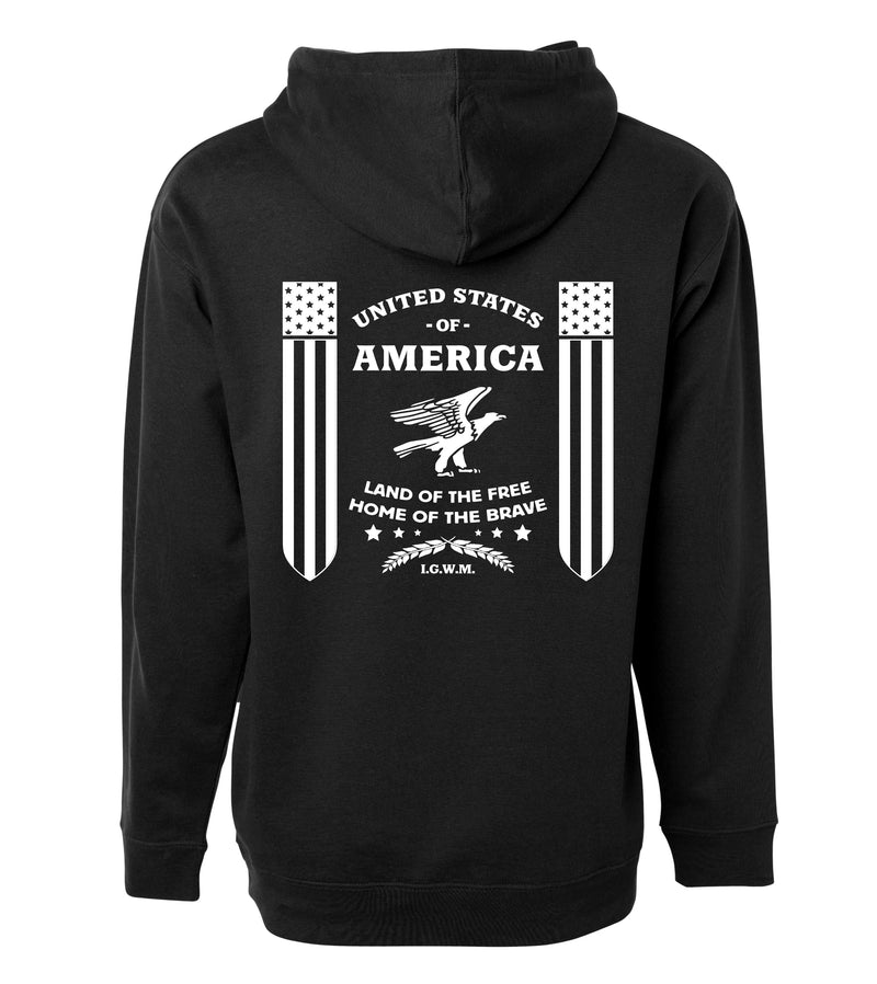 America Hoodie Fleece In God We Must 