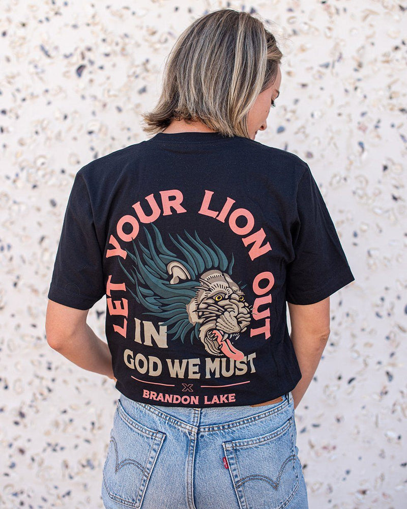 Brandon Lake "Let Your Lion Out" Tee Apparel In God We Must 