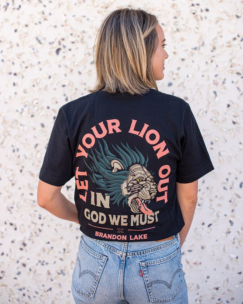 Brandon Lake "Let Your Lion Out" Tee Apparel In God We Must 