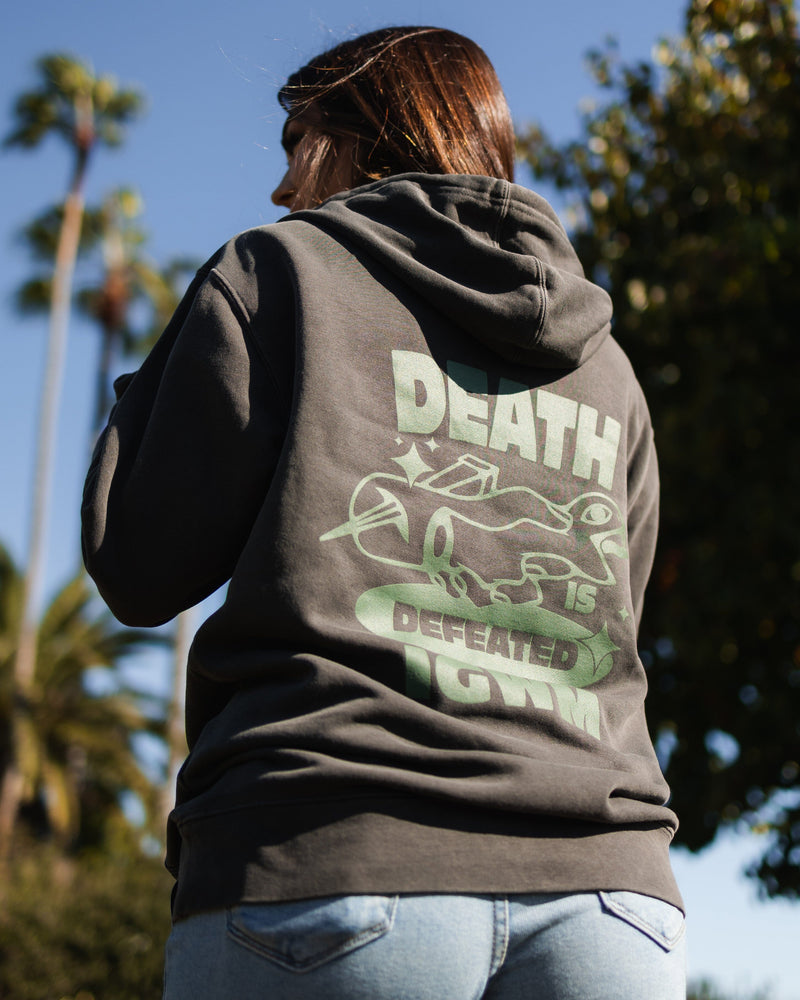 "Death is Defeated" Hoodie Fleece In God We Must 