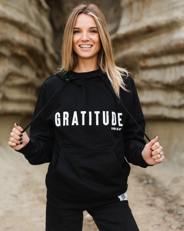 Gratitude Hoodie Fleece In God We Must 