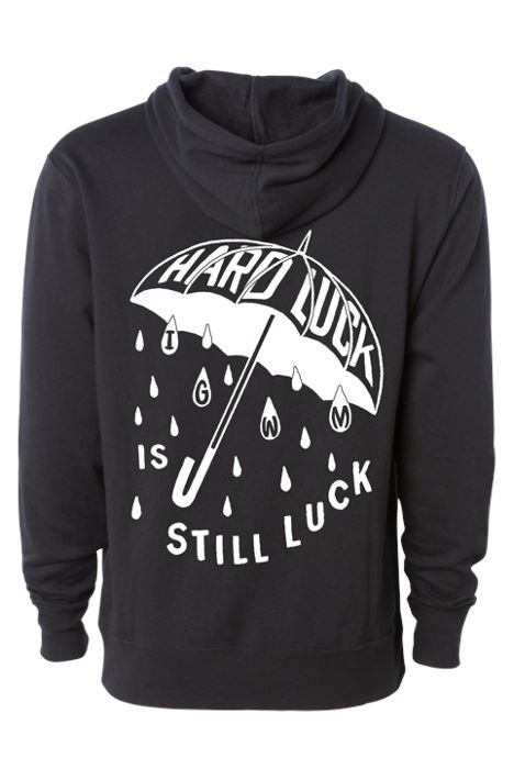 Hard Luck Black Hoodie Fleece In God We Must 