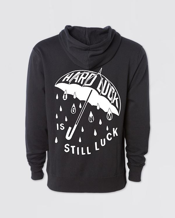 Hard Luck Black Hoodie Fleece In God We Must 