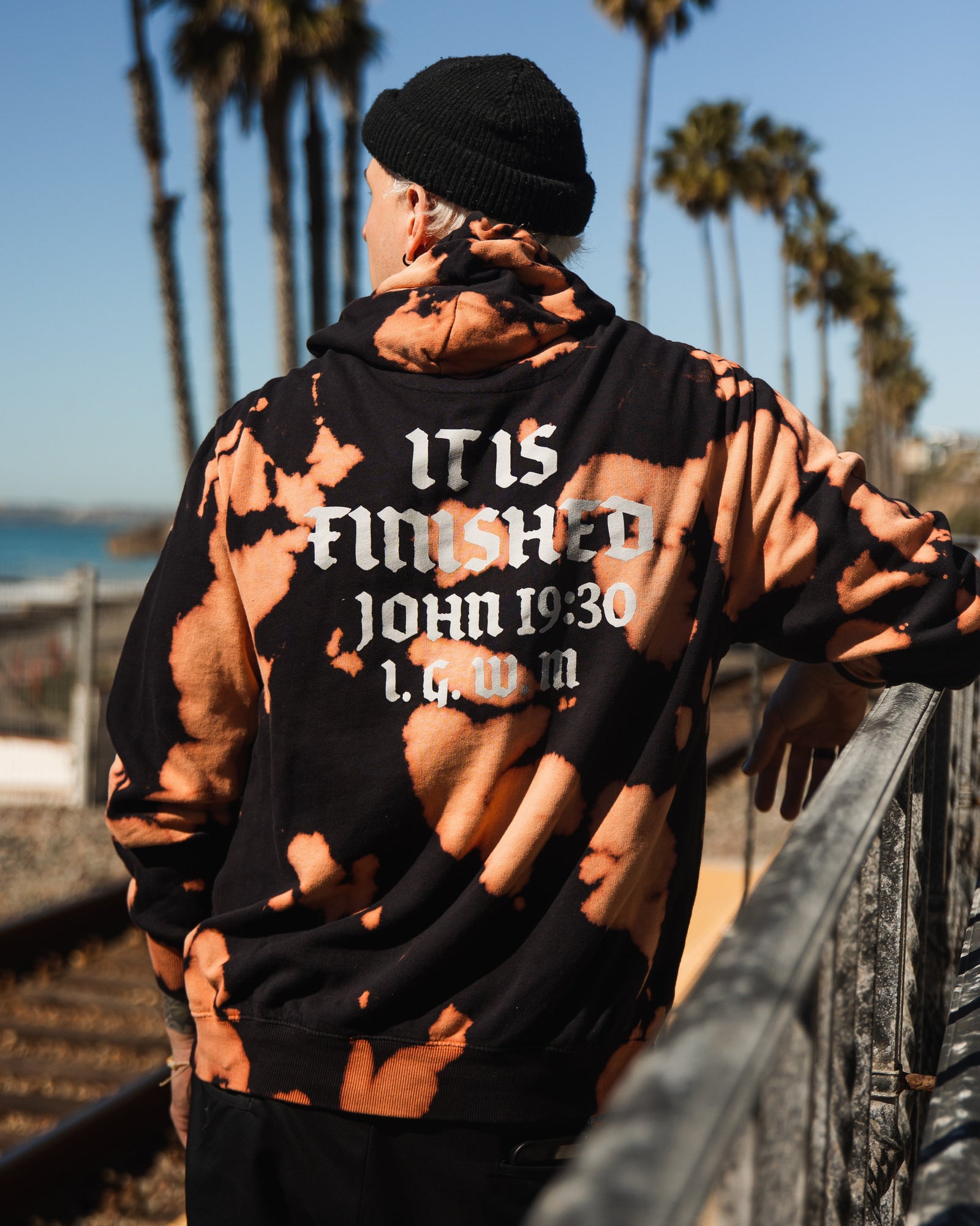 Bleach wash hoodie hotsell