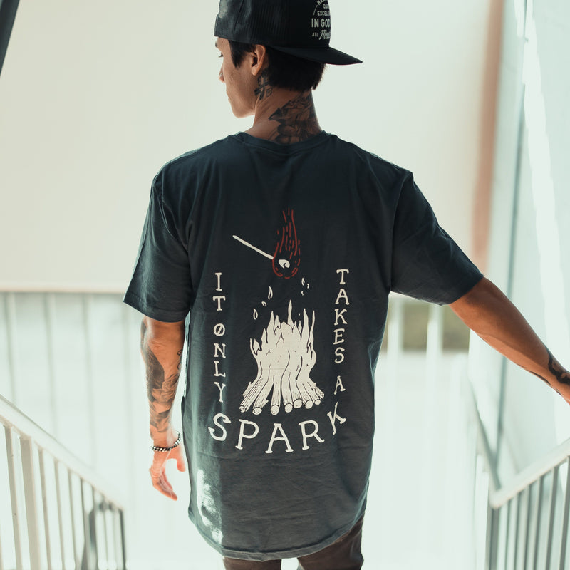 It Only Takes A Spark Premium Tee Sale Item In God We Must 