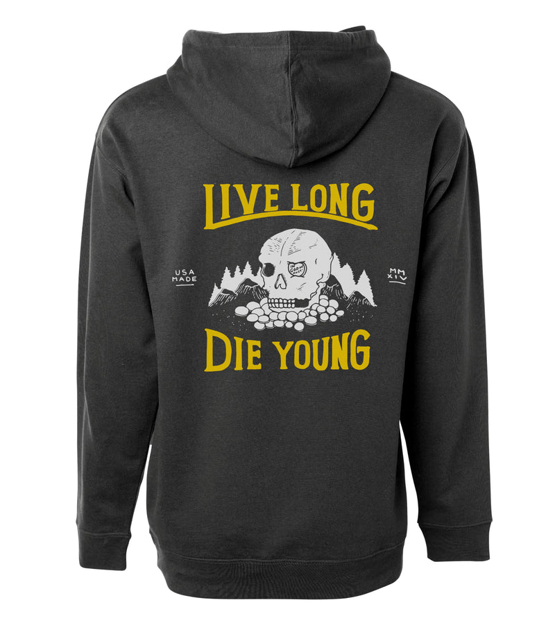 Live Long Die Young Hoodie Fleece In God We Must 