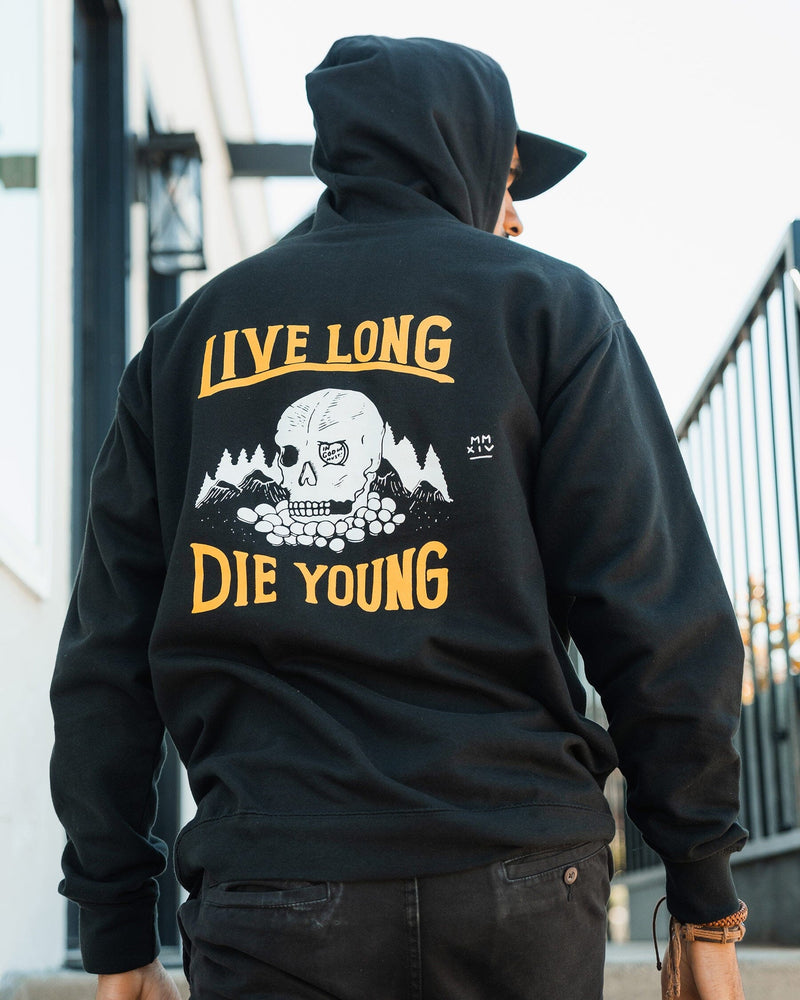 Live Long Die Young Hoodie Fleece In God We Must 