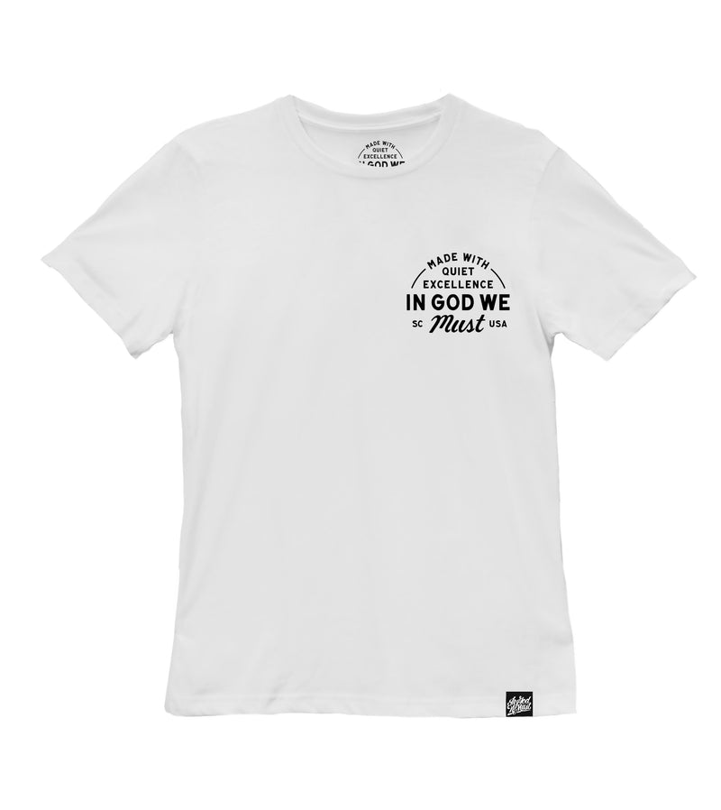 Live Long Die Young White Tee Apparel In God We Must 