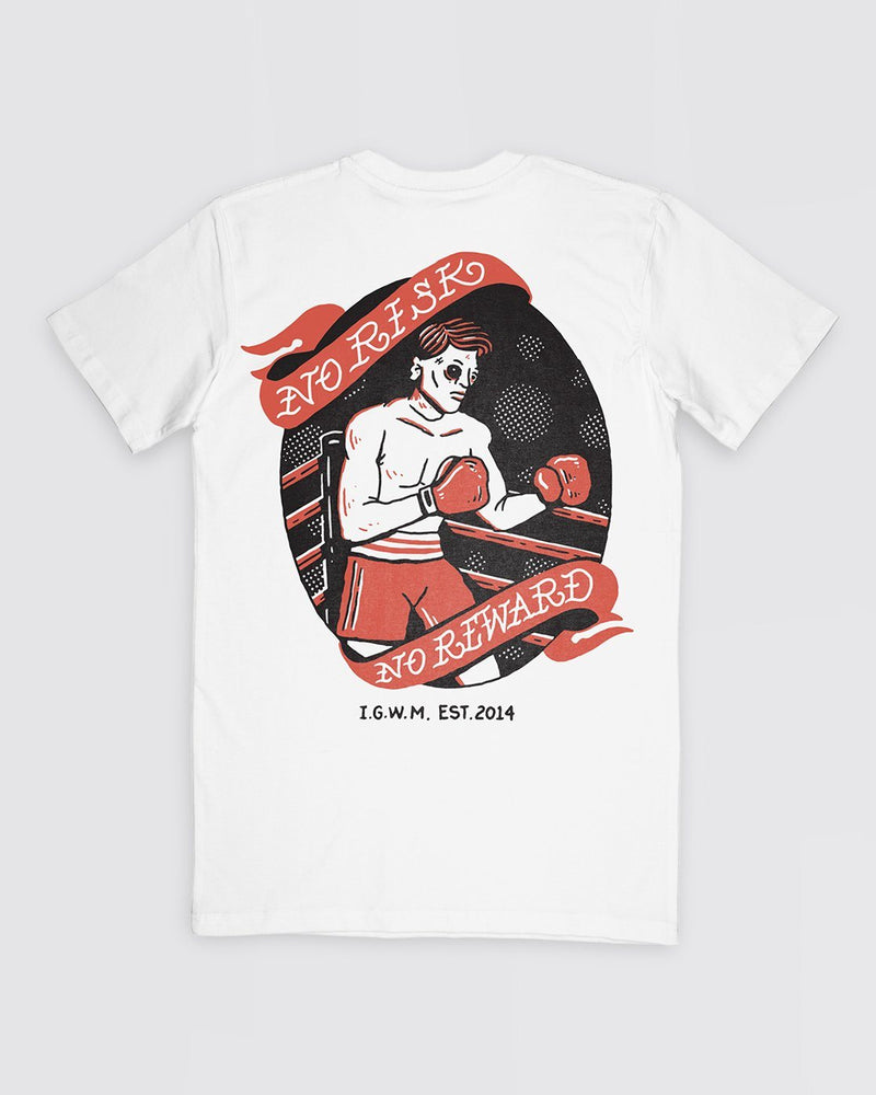 No Risk No Reward Tee Apparel In God We Must 