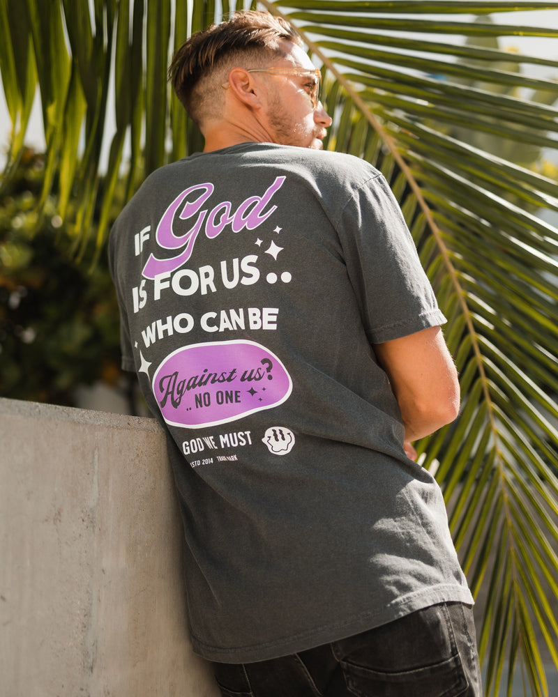 Romans Mineral Wash Premium Pepper Tee Apparel In God We Must 