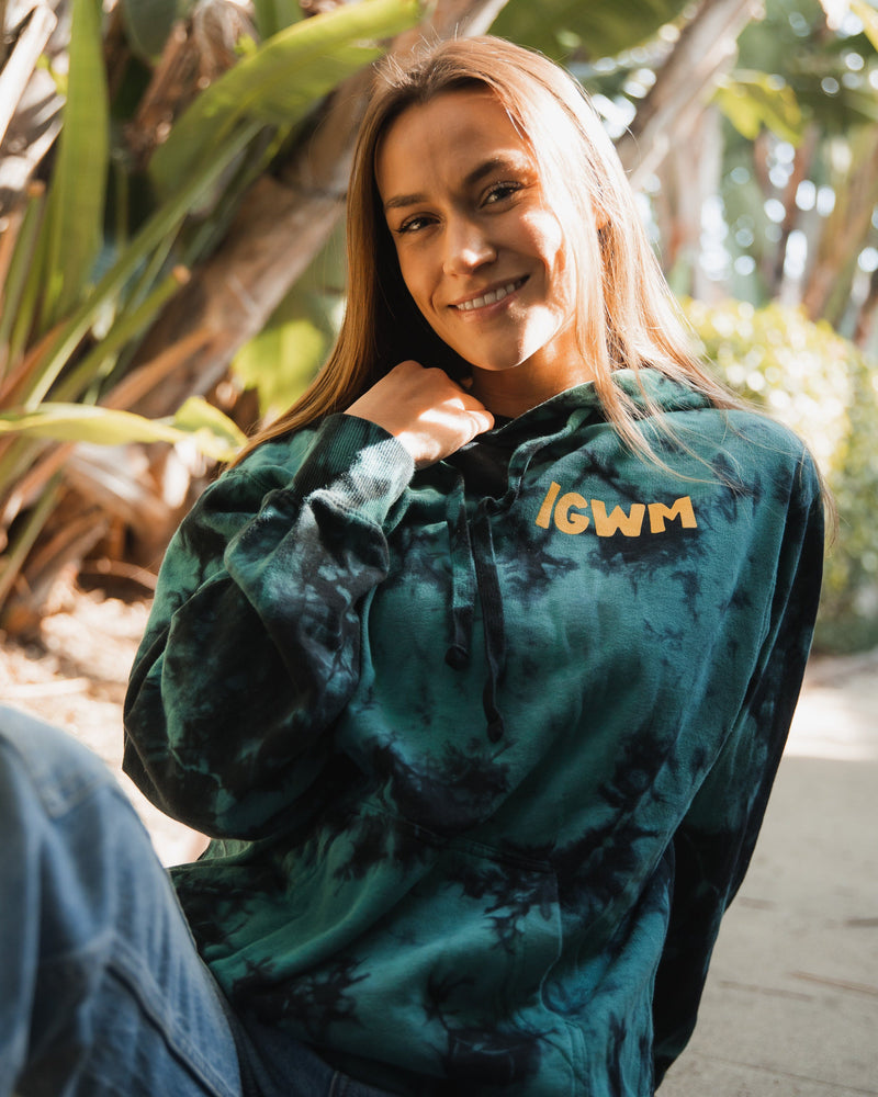 "The Way" Tie Dye Hoodie Fleece In God We Must 