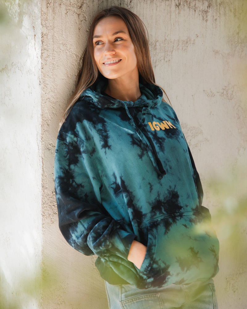 "The Way" Tie Dye Hoodie Fleece In God We Must 